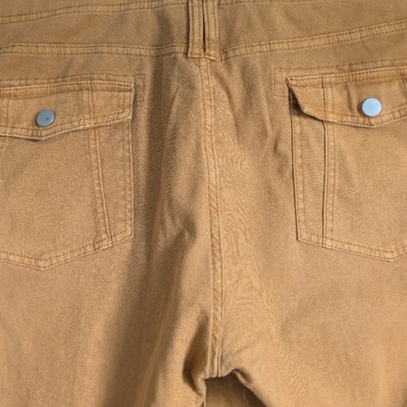 Anthropologie Pilcro Yaya Utility Flare Pants Bronze 34 - Picture 9 of 13